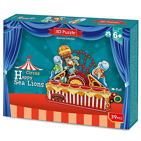 Mô Hình 3D CubicFun – Circus Happy Sea Lion K1301h