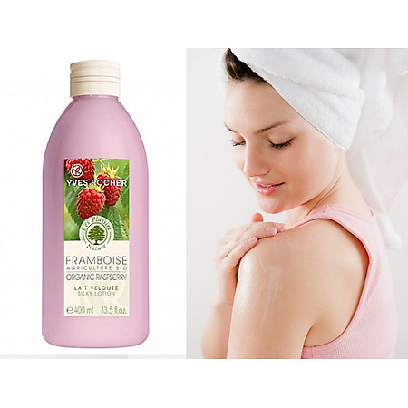 Sữa Dưỡng Thể Hương Mâm Xôi Đỏ Yves Rocher Silky Lotion Raspberry (400ml) - Y101594