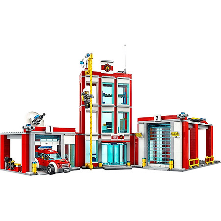 Mô Hình LEGO City Fire – Trạm Cứu Hỏa 60110 (919 Mảnh Ghép)