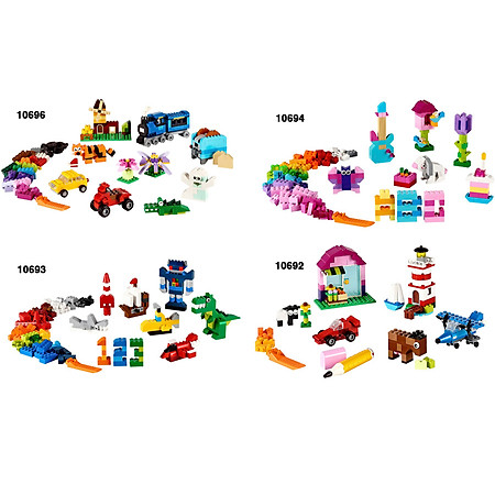 Mô Hình LEGO Thùng Gạch Trung Classic 10696 Sáng Tạo (484 Mảnh Ghép)