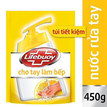 Nước Rửa Tay Lifebuoy Cho Tay Làm Bếp Túi 450g - 21165431