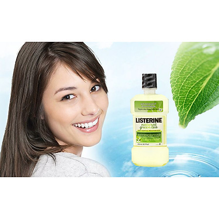 Nước Súc Miệng Trà Xanh Listerine Natural Green Tea (250ml)