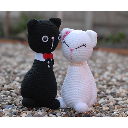 Cặp Mèo Đứng Couple Cats WT-013BLA-XL Bobicraft 2x(24 cm x 10 cm x 10 cm)