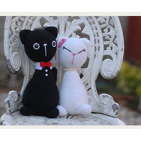Cặp Mèo Đứng Couple Cats WT-013BLA-XL Bobicraft 2x(24 cm x 10 cm x 10 cm)