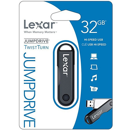 USB Lexar JumpDrive Twist Turn -32GB 2.0 - Xám