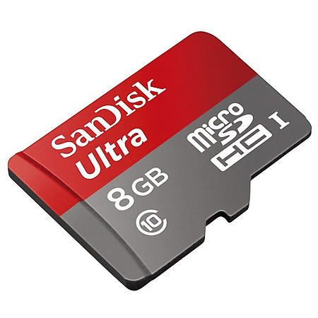 Thẻ Nhớ Micro SD Ultra Sandisk 8GB Class 10 - 48MB/s (Kèm Adapter)