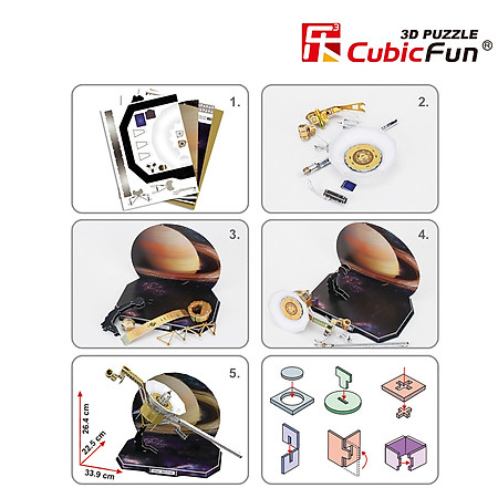 Mô Hình Giấy Cubic Fun: Tàu Không Gian Probe [P654h]