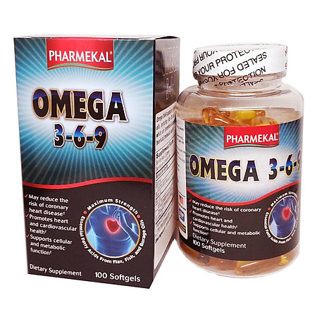 Thực Phẩm Chức Năng Viên Uống Omega 369 Pharmekal (100v)