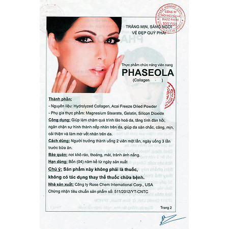 Thực Phẩm Chức Năng Viên Uống NC Collagen Phaseola (60 Viên)