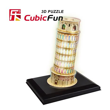 Mô Hình Giấy Cubic Fun: Pisa Tower (Đèn LED) [L502h]