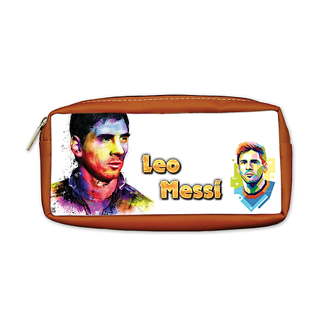 Bóp Viết PShop Lionel Messi Màu Nâu Da Bò PSBOSF29-DB