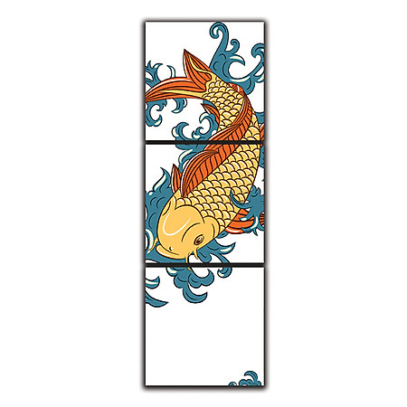 Tranh Đồng Hồ Suemall PT150201 – Cá Chép Hóa Rồng
