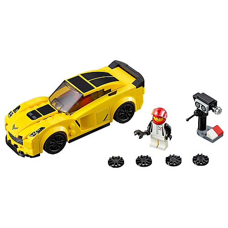 Mô Hình LEGO Speed Champions - Xe Đua Chevrolet Corvette Z06 75870 (173 Mảnh Ghép)