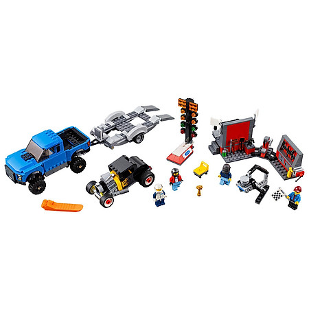 Mô Hình LEGO Speed Champions - Xe Đua Ford F-150 Raptor Và Ford Model A Hot Rod 75875 (664 Mảnh Ghép)