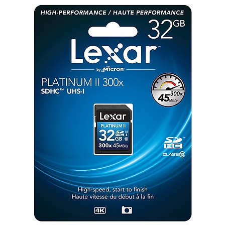 Thẻ Nhớ Lexar SDHC UHS-I 32GB 300X (45MB/s)