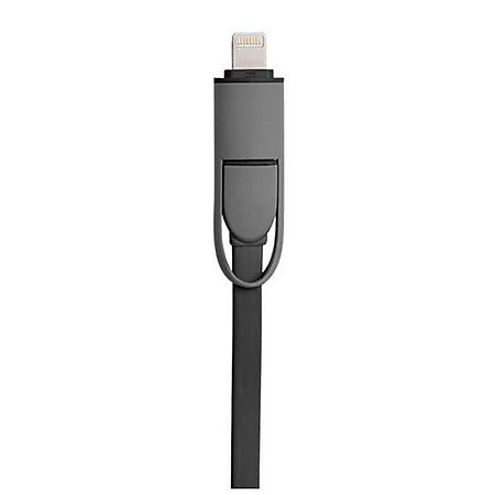Cáp Sạc Đa Năng 2 Đầu Chuẩn USB Cho iPhone và Samsung Techmate  TMCA -06