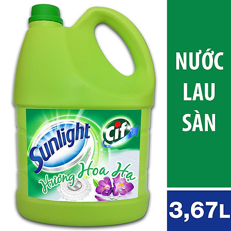 Nước Lau Sàn Sunlight Hương Hoa Hạ Dạng Chai 3.8kg