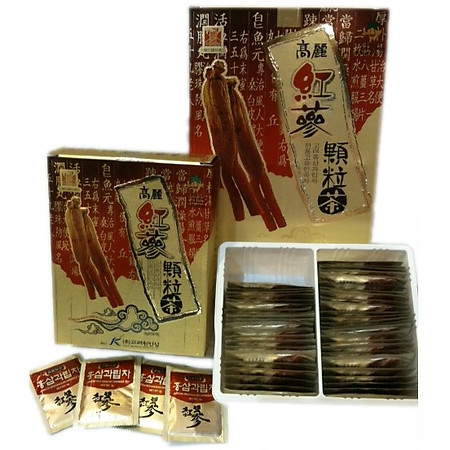 Thực Phẩm Chức Năng Trà Hồng Sâm Chong Kun Dang Korean Red Ginseng Granule Tea (Hộp 50 Gói x 3g)