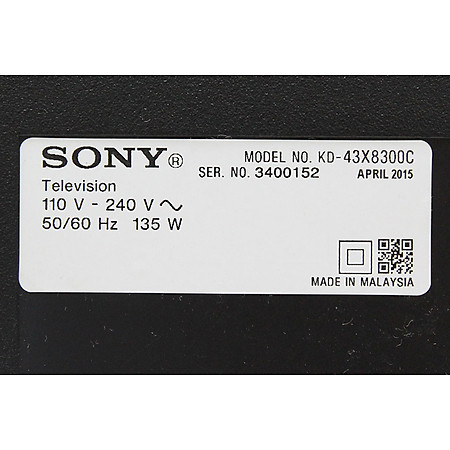 Smart Tivi LED Sony KD-43X8300C 4K 43 inch