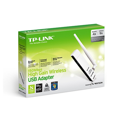 TP-LINK TL-WN722N - USB Wifi (high gain) tốc độ 150Mbps