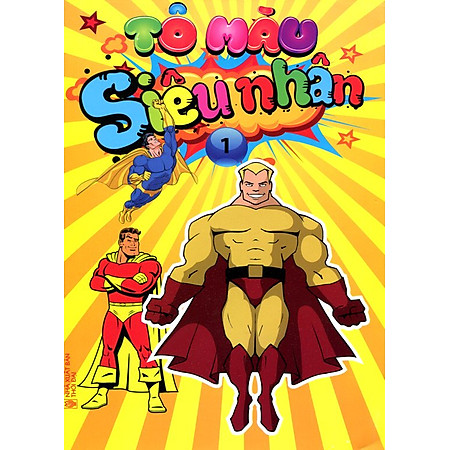 Tô màu Siêu Nhân Superman Chuẩn Bị Hành Động - Tranh Tô Màu Cho Bé