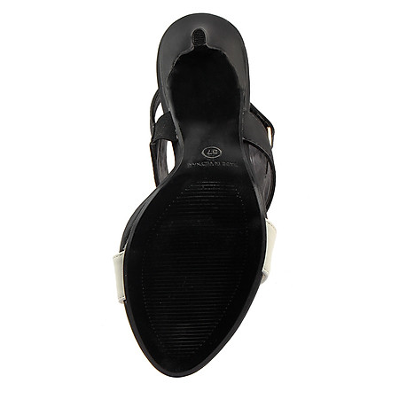 Giày Sandal Cao Gót 9cm Quai Ngang Juno SD09012 - Trắng