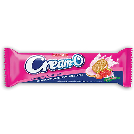 Bánh Quy Cream-O Cream-O Strawberry Yoghurt 85g