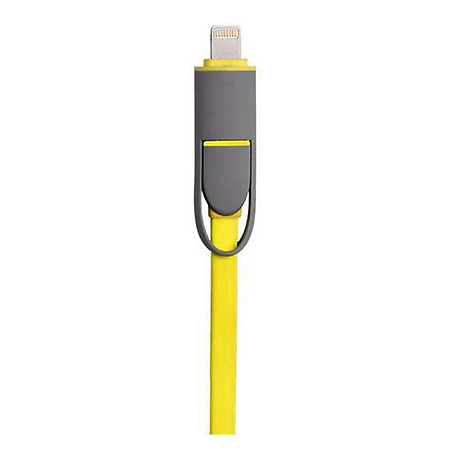 Cáp Sạc Đa Năng 2 Đầu Chuẩn USB Cho iPhone và Samsung Techmate  TMCA -06