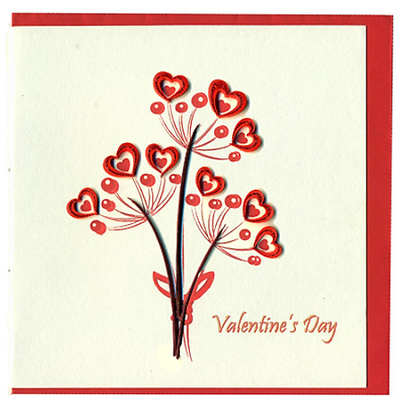 Thiệp Giấy Xoắn Việt Net - Love Valentine - Valentine's Day