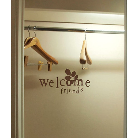 Decal Dán Tường NineWall Welcome W567