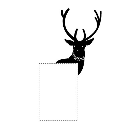 Decal Trang Trí Ổ Cắm Điện NineWall Deer W620