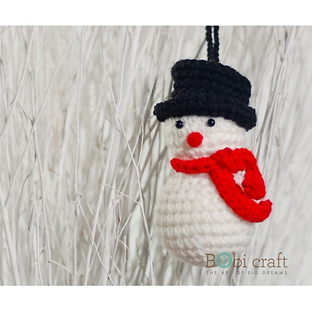 Người Tuyết Snowman Xmas WT-070WHI-M Bobicraft (7 cm x 6 cm x 12 cm)