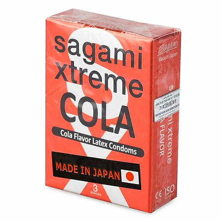 Bao Cao Su Sagami Extreme Cola - Hộp 3 Bao