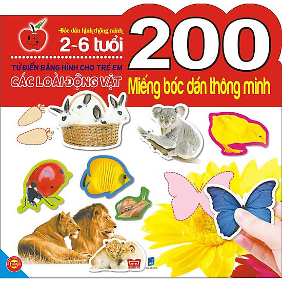 [Download Sách] 200 Miếng Bóc Dán Thông Minh- Các Loài Động Vật