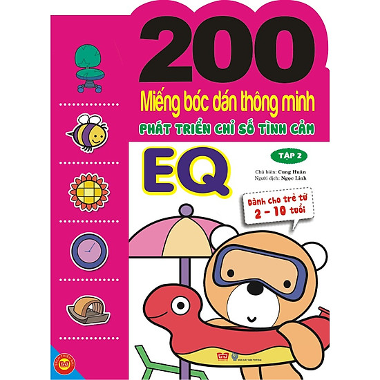 [Download sách] 200 Miếng Bóc Dán Thông Minh Phát Triển Chỉ Số Tình Cảm EQ - Tập 2 (Dành Cho Trẻ 2-10 Tuổi)