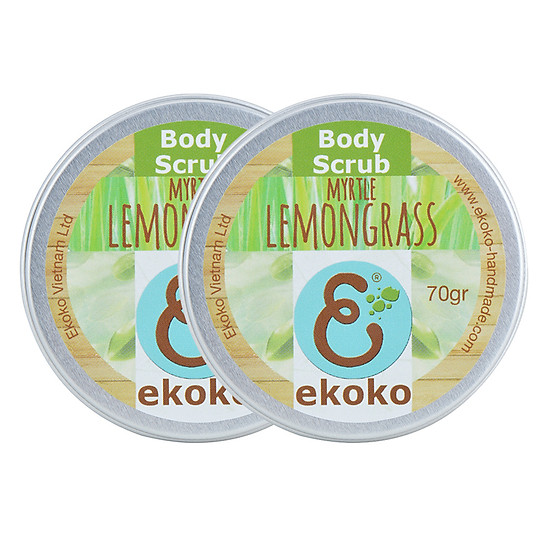 Combo 2 Kem Tẩy Da Chết Scrubcream Myrtle Lemongrass Ekoko (70g / Hộp)