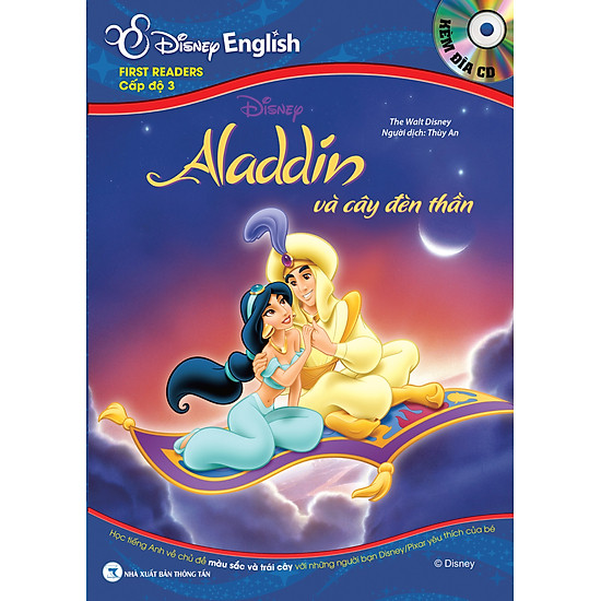 [Download sách] Disney English - Cấp Độ 3: Aladdin Và Cây Đèn Thần (Kèm CD)