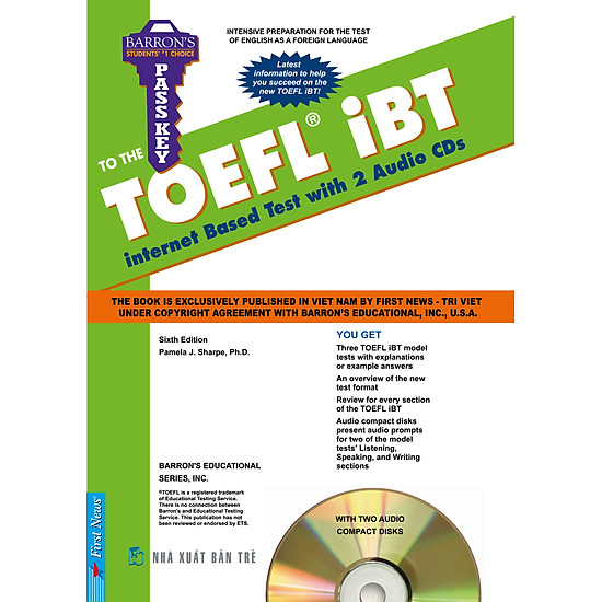 [Download Sách] Barron's - Pass Key To The Toefl iBT (Kèm 2CD)