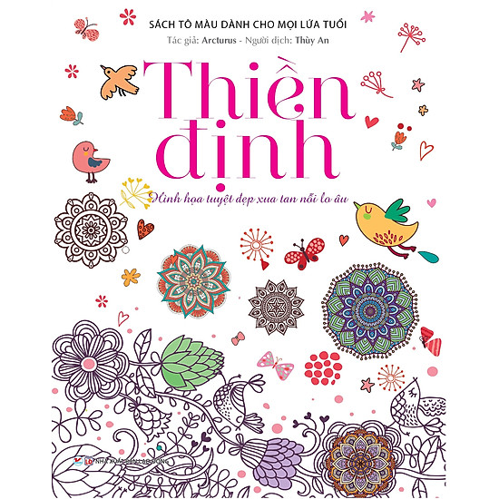 Bộ Sách Tô Màu Dành Cho Mọi Lứa Tuổi - Sách Trắng Đen: Thiền Định