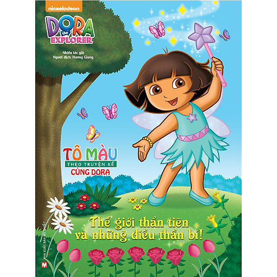 [Download Sách] Tô Màu Theo Truyện Kể Cùng Dora - Thế Giới Thần Tiên Và Những Điều Thần Bí!