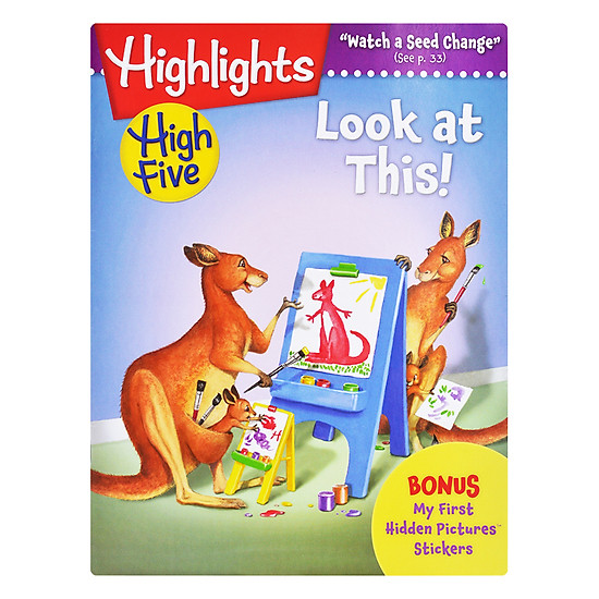 Highlights High Five International Edition - Look At This (Bonus My First Hidden Pictures Stickers)