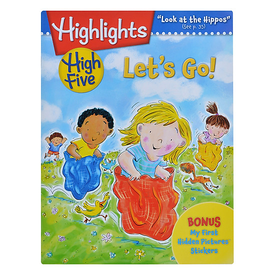 Highlights High Five International Edition - Let's Go (Bonus My First Hidden Pictures Stickers)