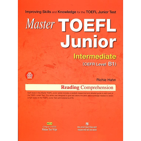 [Download sách] Master TOEFL Junior Intermediate B1 (Kèm CD)