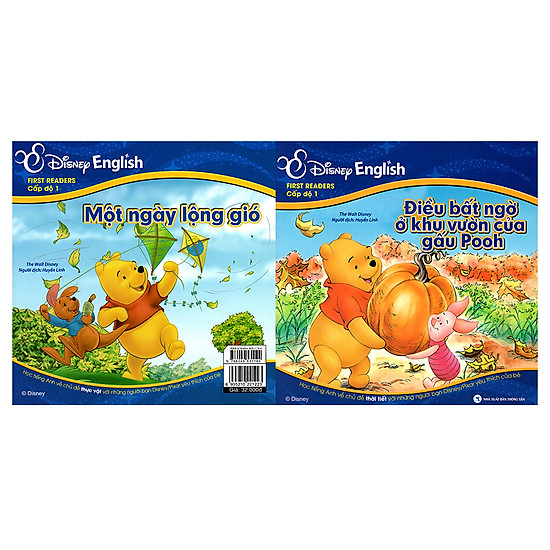 [Download Sách] Disney English - Cấp Độ 1: Điều Bất Ngờ Ở Khu Vườn Của Gấu Pooh - Một Ngày Lộng Gió (Không CD)