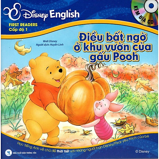 [Download Sách] Disney English - Cấp độ 1: Điều Bất Ngờ Ở Khu Vườn Của Gấu Pooh + Một Ngày Lộng Gió (Kèm CD)