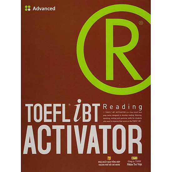 [Download Sách] TOEFL iBT Activator Reading (Tập 3) - Advanced