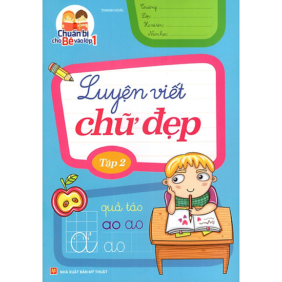 [Download Sách] Chuẩn Bị Cho Bé Vào Lớp 1 - Luyện Viết Chữ Đẹp (Tập 2)