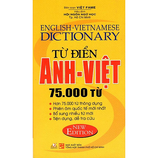Từ Điển Anh - Việt 75.000 Từ (Tái Bản 2015)
