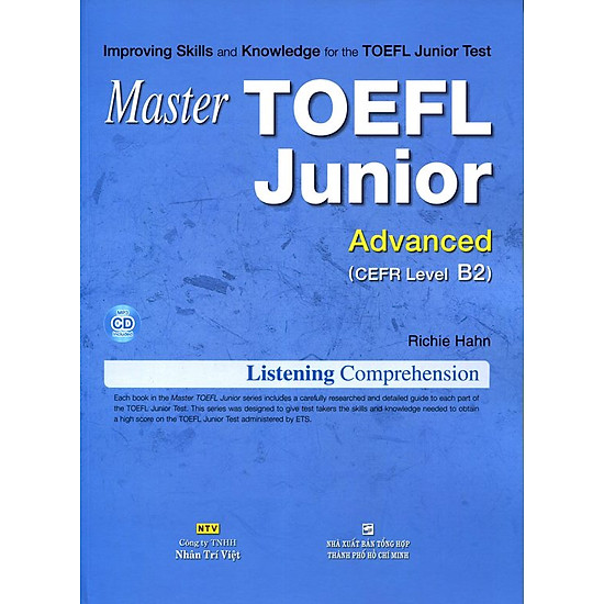 Master TOEFL Junior Cefr Level Advanced B2 (Kèm CD)