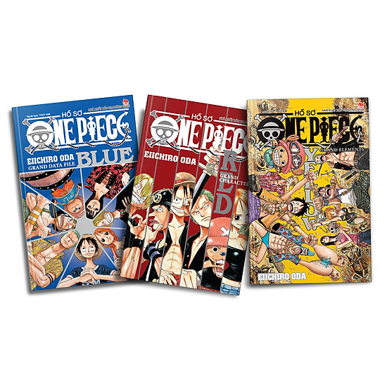 Combo Hồ Sơ One Piece (Trọn Bộ 3 Tập Red - Blue - Yellow)